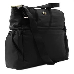 Tory Burch Black Nylon Diaper Bag - EUC